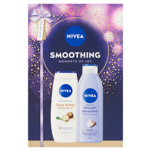 Nivea Dárková sada pro ženy Smoothing Moments of Joy (sprchový gel 250ml  tělové mléko 250ml)