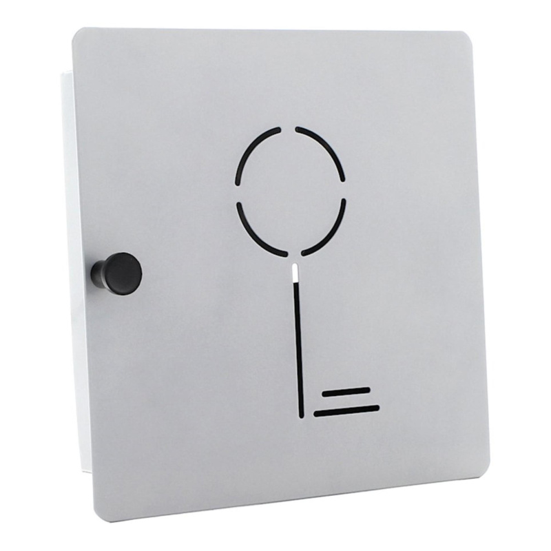 Skříňka na klíče KEY COLLECT pro 10 klíčů - na magnet, stříbrná 216327