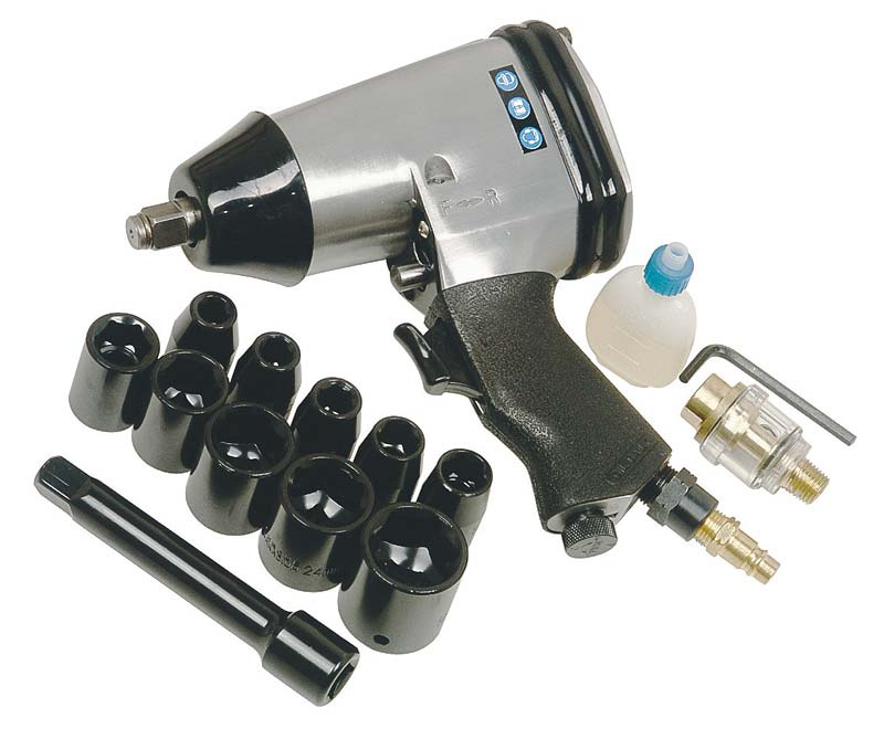 Aircraft® Příklepový utahovák SS 1/2" - sada