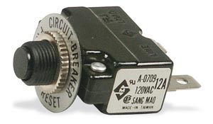 Aircraft® Tepelná pojistka motoru 1-fázová, 10 Amp.