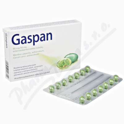 GASPAN 90MG/50MG Enterosolventní měkká tobolka 14