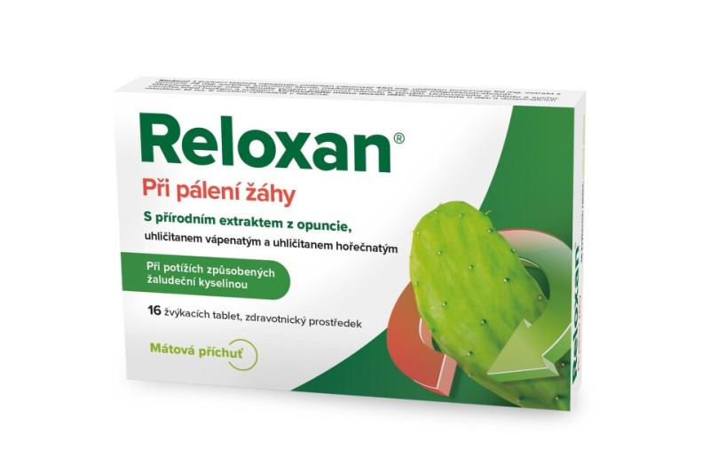 RELOXAN Mint žvýkací tablety s příchutí máty 16 tablet