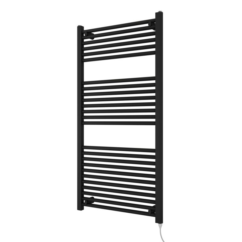 Azur Elektrický koupelnový radiátor Kitty Typ 1, 600 W, černá, 120 x 60 cm