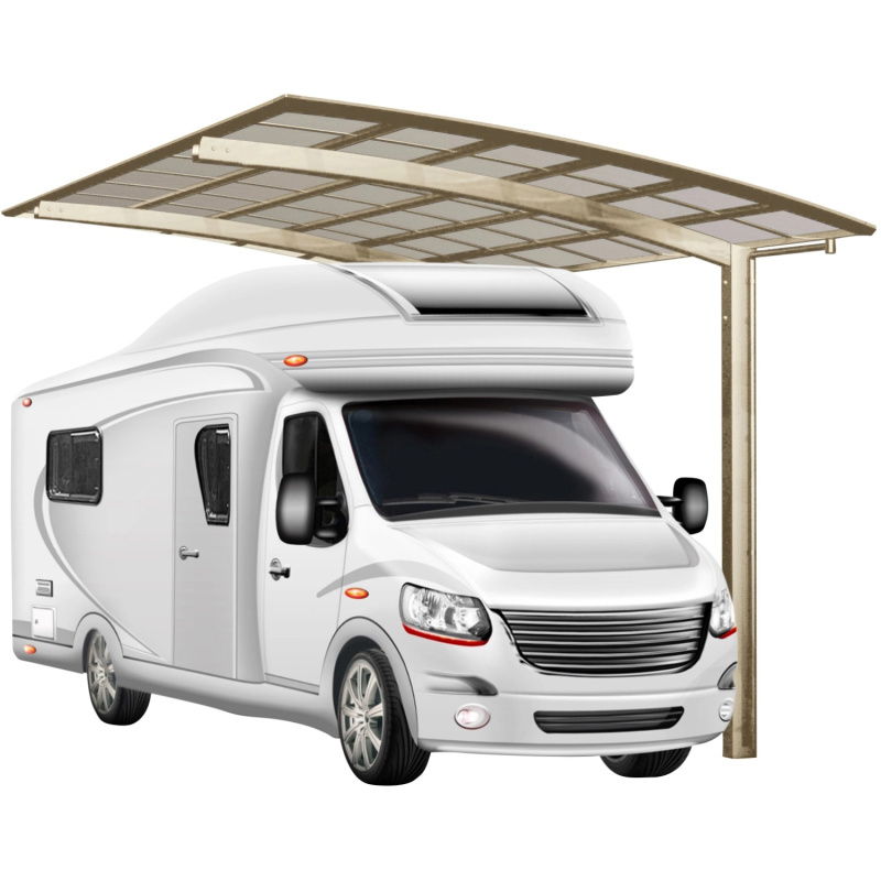 Ximax Alu přístřešek na auto Portoforte Caravan Typ 80 vzhled oceli 270 x 495 cm