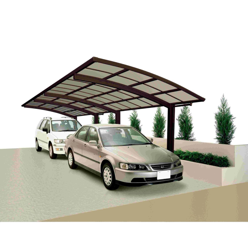 Ximax Alu přístřešek na 2 auta Portoforte Typ 60 Tandem hnědá 270 x 983 cm