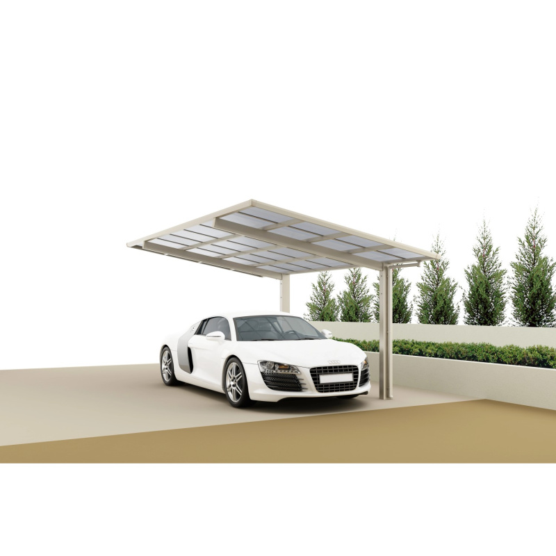 Ximax Alu přístřešek na auto Linea Typ 80 Standard vzhled oceli 273 x 495 cm