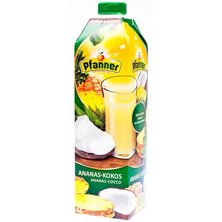Pfanner Nektar ananas kokos 25 % 1 l