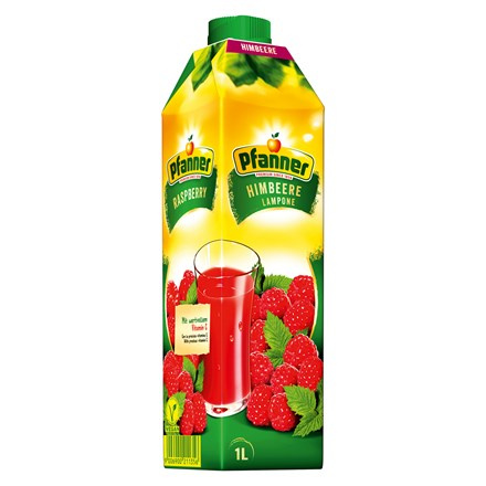Pfanner Nektar malina 20% 8 x 1 l