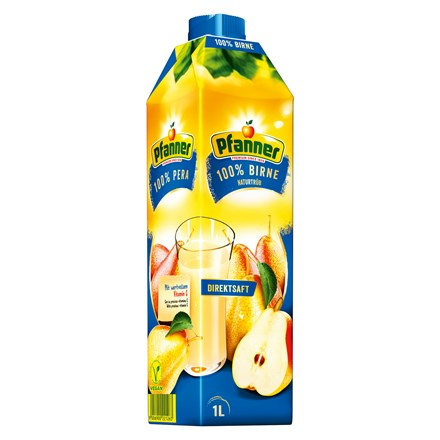 Pfanner Hruška 100 % 8 x 1 l