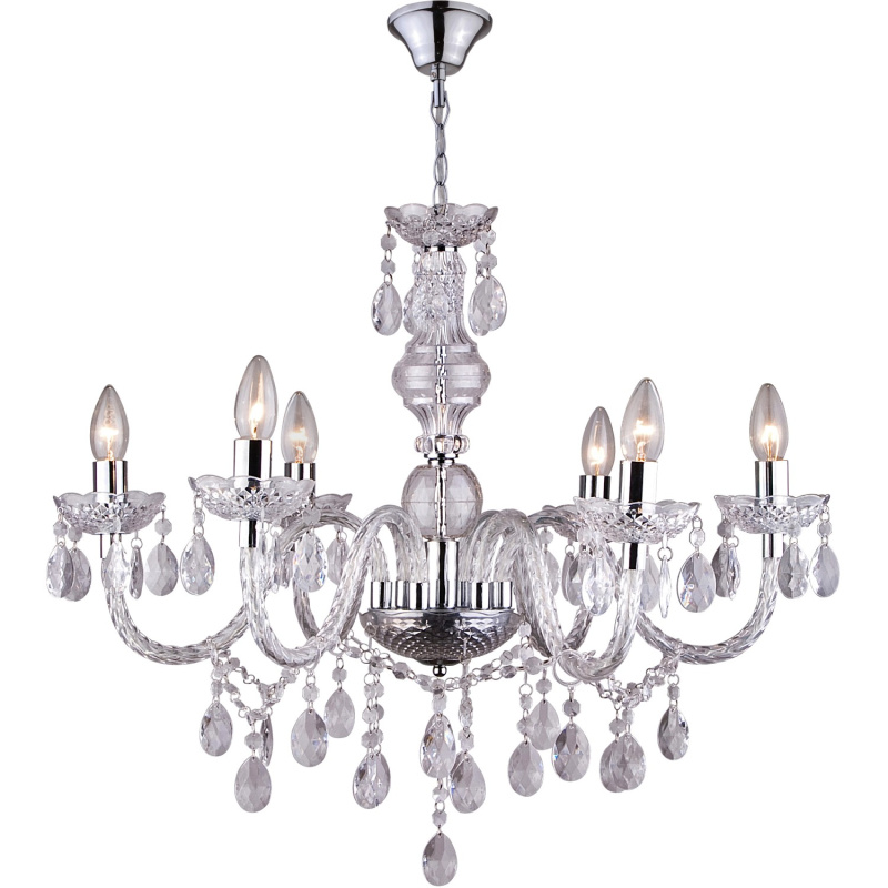 Globo Lustr CUIMBRA I, 6x E14, chrom, pr. 67 x 166 cm