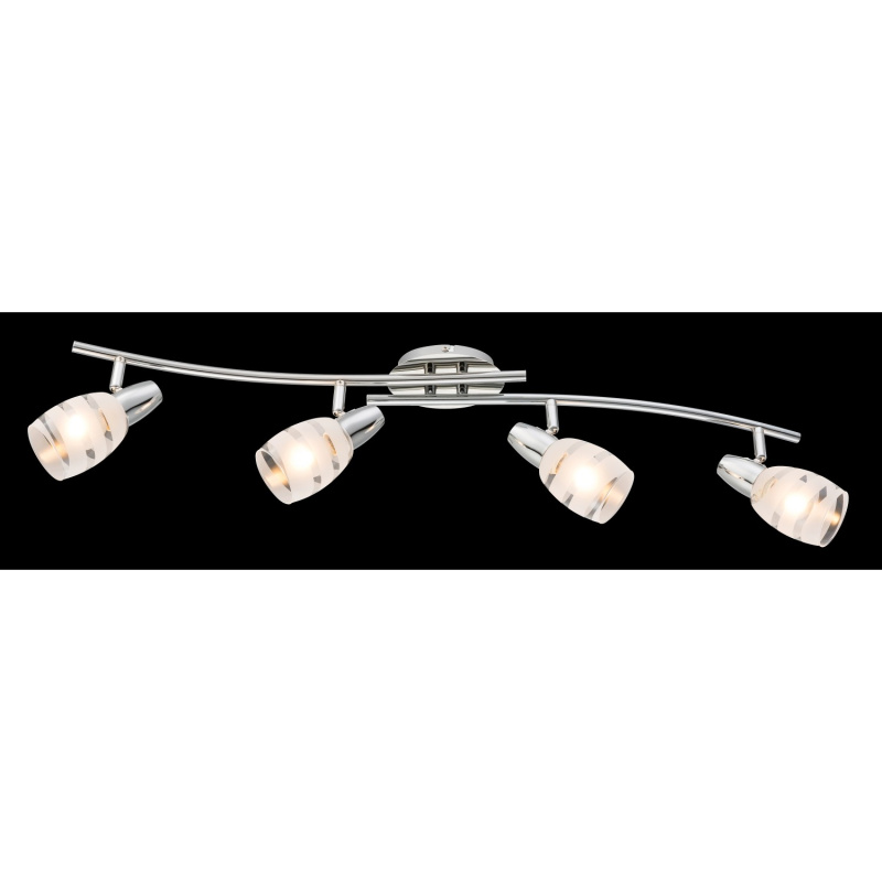 Globo Stropní svítidlo ROY, 4x E14, chrom, 81 x 9 x 19 cm