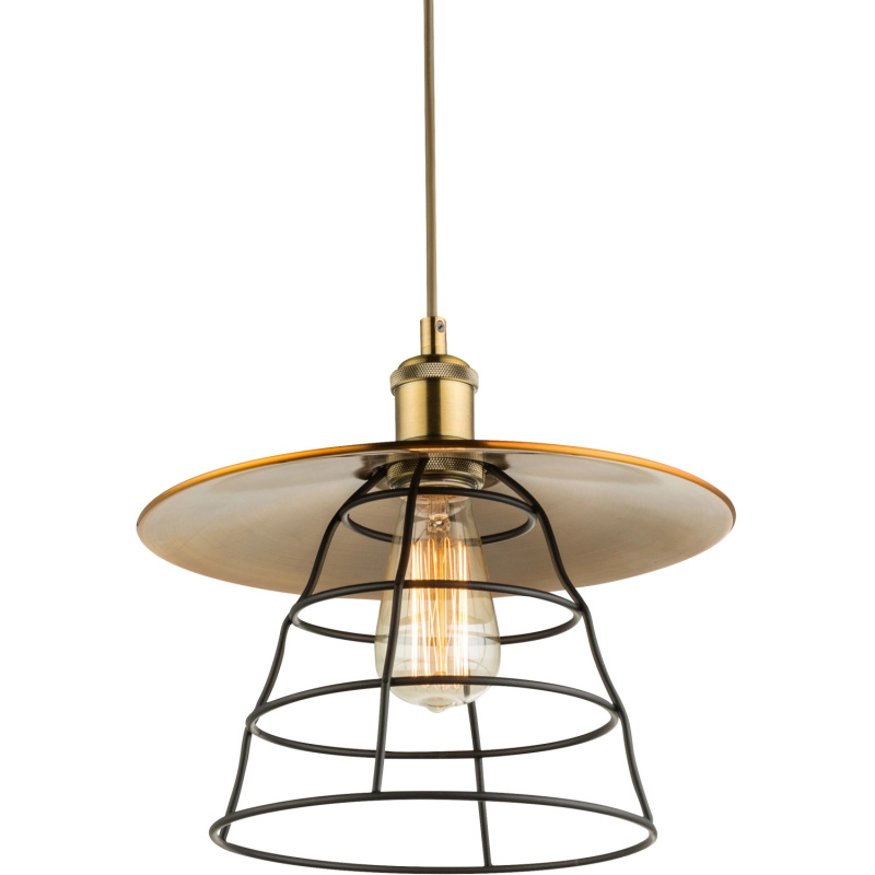 Globo Závěsné svítidlo VIEJO, E27, bronzové/černé, pr. 30 x 150 cm