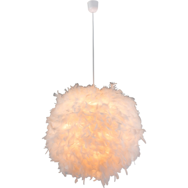 Globo Závěsné svítidlo KATUNGA, E27, bílé, pr. 60 x 130 cm