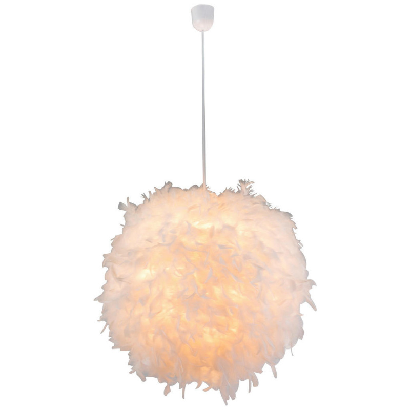 Globo Závěsné svítidlo KATUNGA, E27, bílé, pr. 60 x 130 cm
