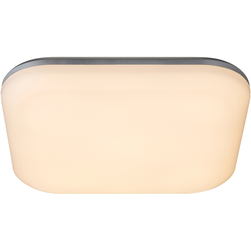 Globo Venkovní hranaté LED svítidlo Dori plastové stříbrné