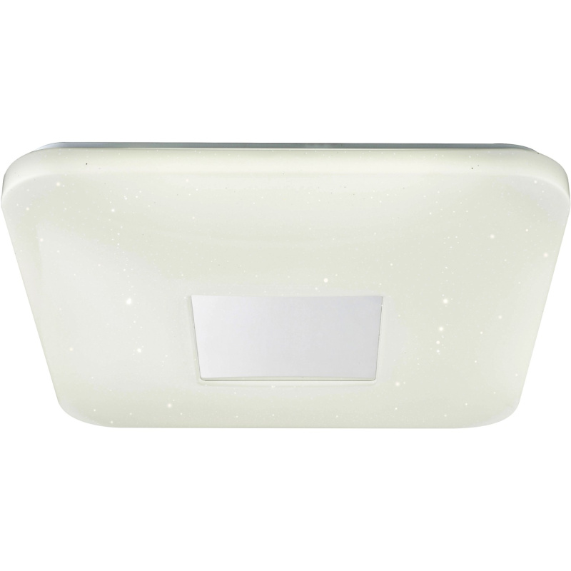 Globo LED stropní svítidlo TURKANA, 24 W, bílé/chrom, 43,5 x 43,5 x 6,5 cm