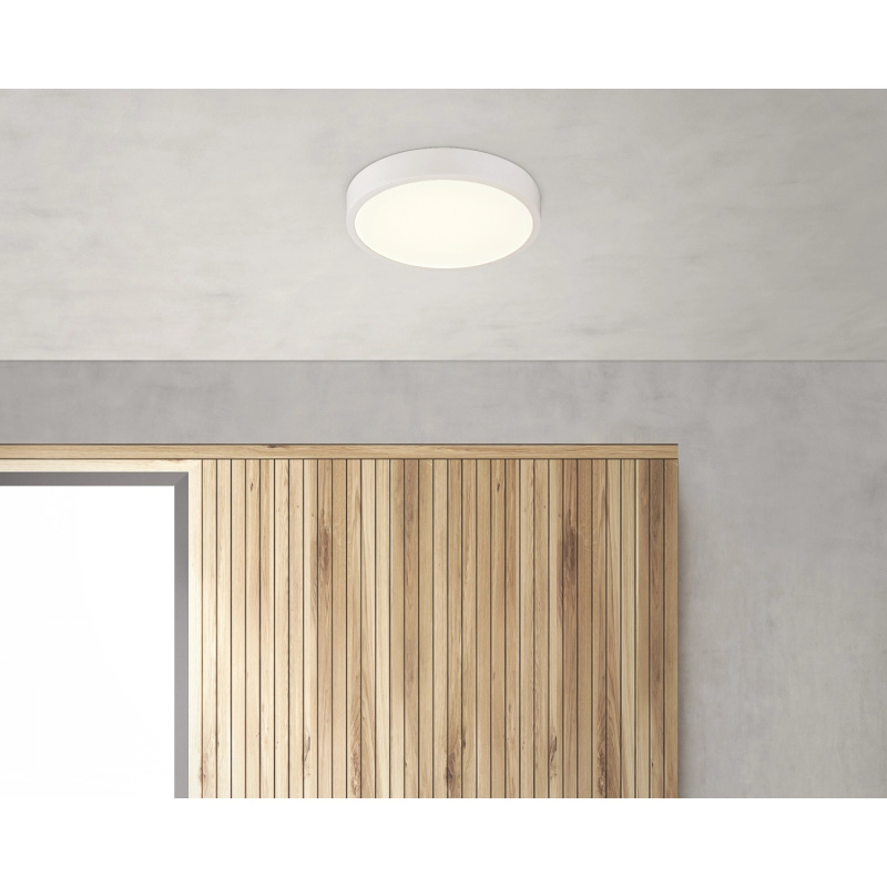 Globo LED stropní svítidlo ARCHIMEDES, 22 W, bílé, pr. 17 x 2,6 cm