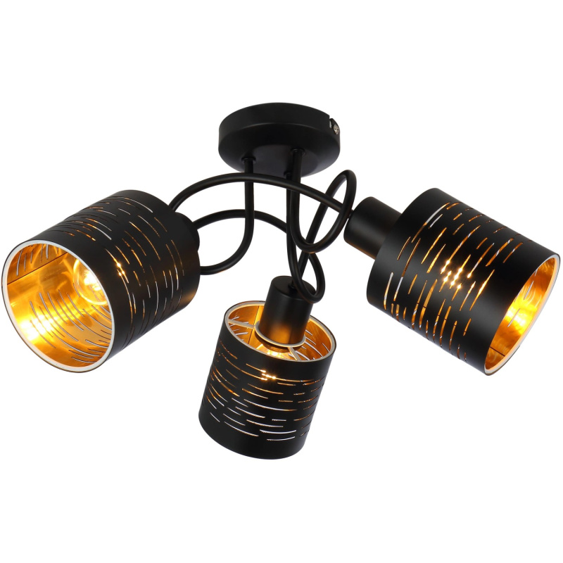 Globo Stropní svítidlo Tunno kov/plast černé