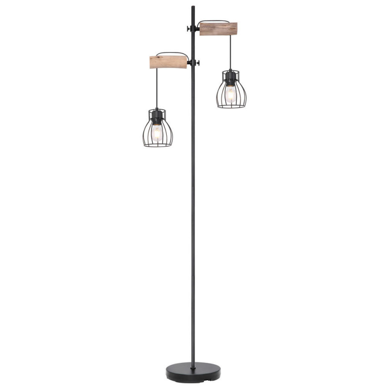 Globo Stojací lampa Mina kovová černá
