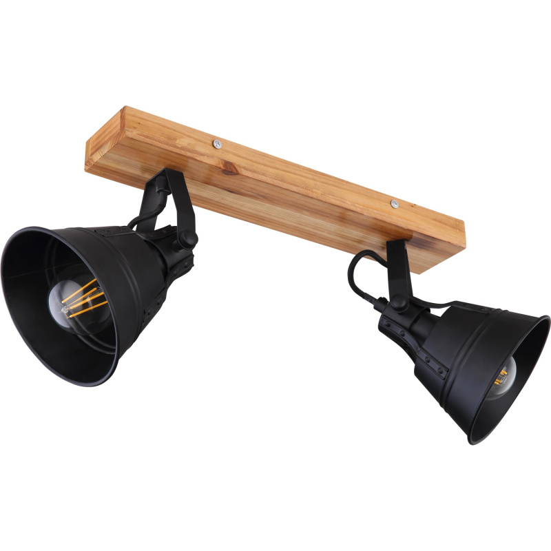 Globo 2bodové svítidlo Günther hnědo-černé