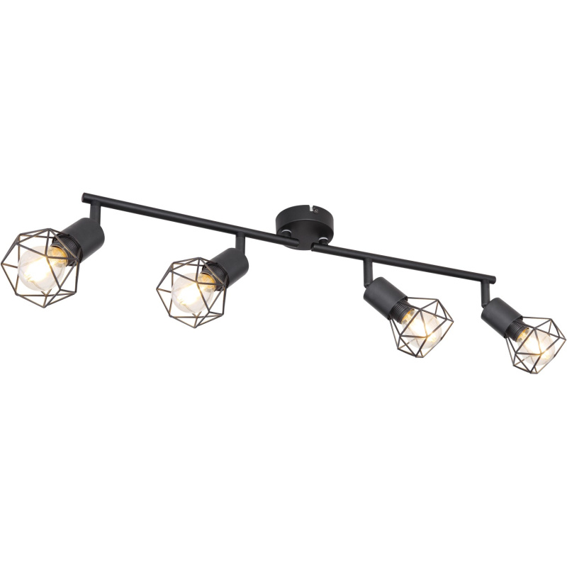 GLOBO 4bodové svítidlo XARA I černá E14 40 W 600 x 80 x 195 mm