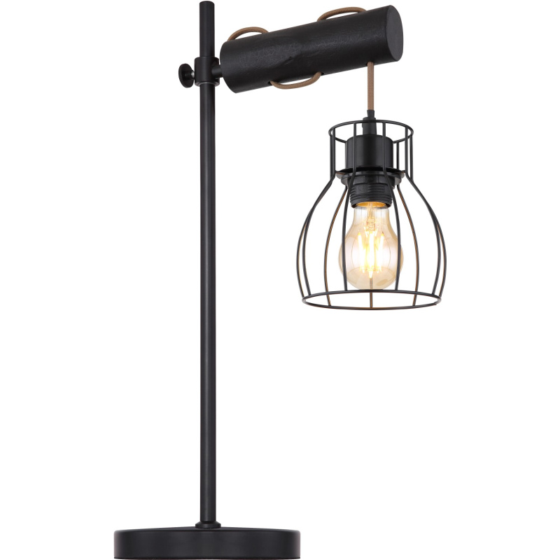 Globo Stolní lampa MINA, E27, matně černá, 33 x 18 x 55 cm