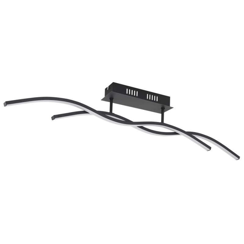 Globo Stropní svítidlo Marius černé LED, 880 x 80 x 155 mm