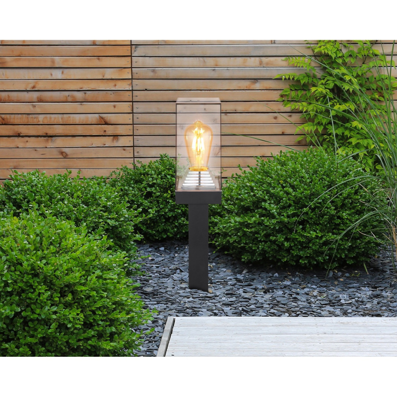 Globo Venkovní sloupkové svítidlo Gabba, E27, černé, 50 x 10 x 10 cm