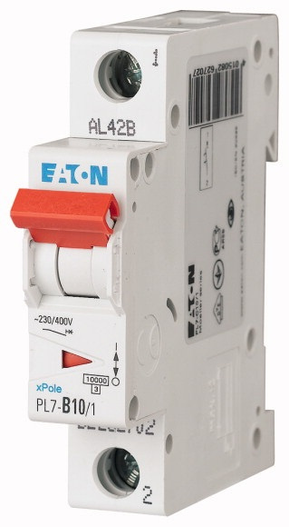 Jistič Eaton PL7-B10/1 10 kA B 10 A
