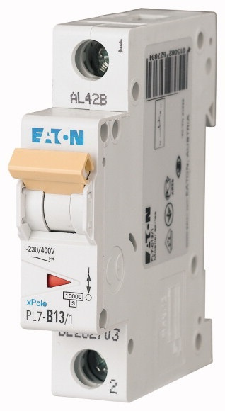 Jistič Eaton PL7-B13/1 10 kA B 13 A