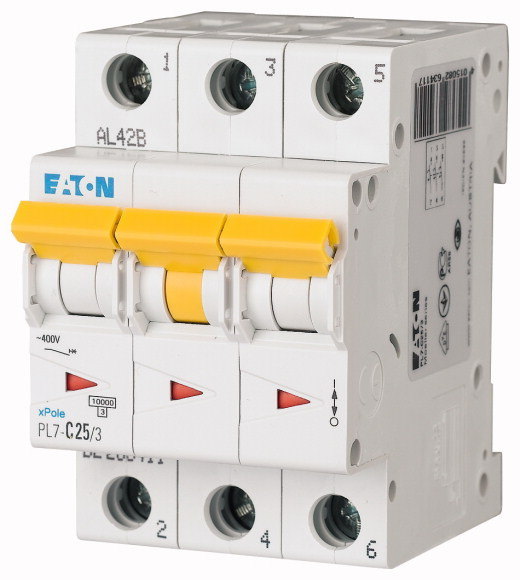Jistič Eaton PL7-C25/3 10 kA C 25 A