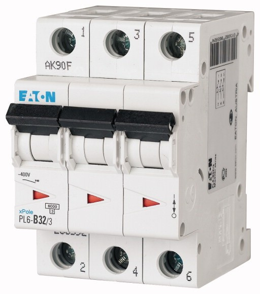 Jistič Eaton PL6-B32/3 6 kA B 32 A
