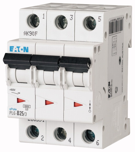 Jistič Eaton PL6-C25/3 6 kA C 25 A