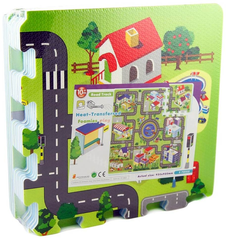 Pěnové puzzle město 92 x 92 cm