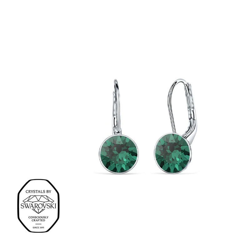 CRYSTalp Visací náušnice se Swarovski krystaly Diana 4119.EME.E