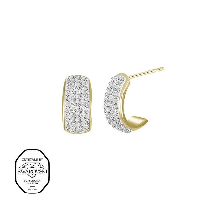 CRYSTalp Blyštivé náušnice se Swarovski krystaly Secret 42408.EG