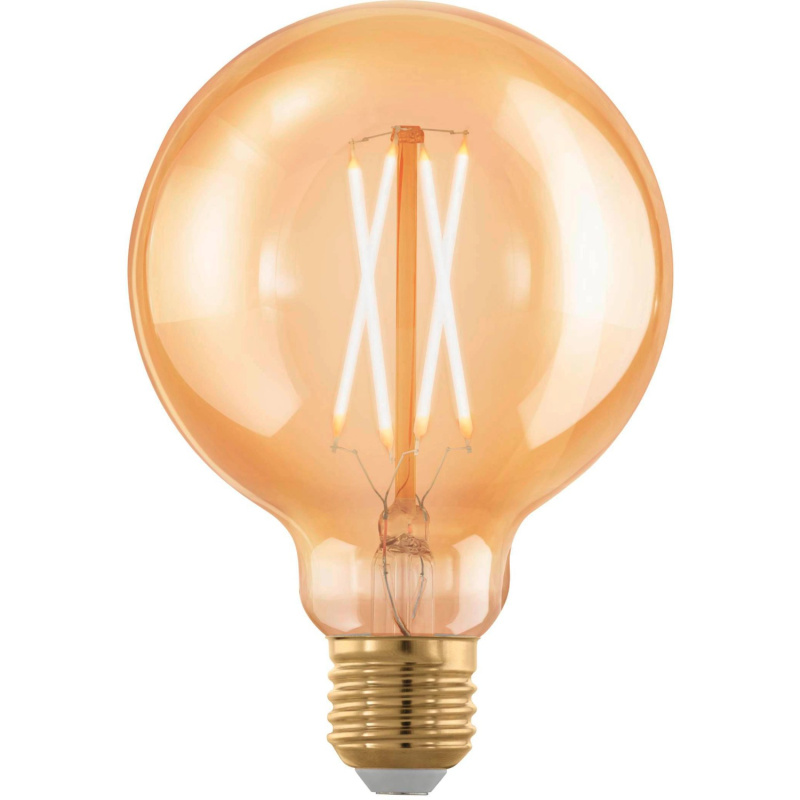 Eglo LED žárovka E27 G95, 4 W, 300 lm, 1700 K, jantarová