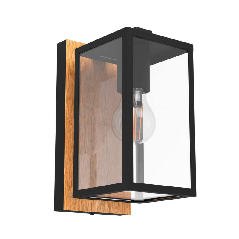Nástěnná lampa Eglo BUDRONE ocel černá 900289
