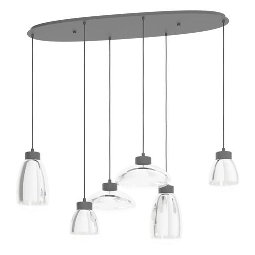 LED Závěsné osvětlení Eglo SARNARRA černá 390301