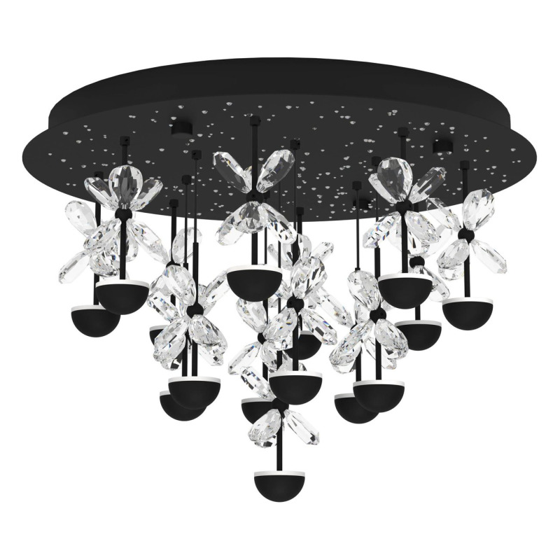 LED Stropní osvětlení Eglo PIANOPOLI 2 černá 390275