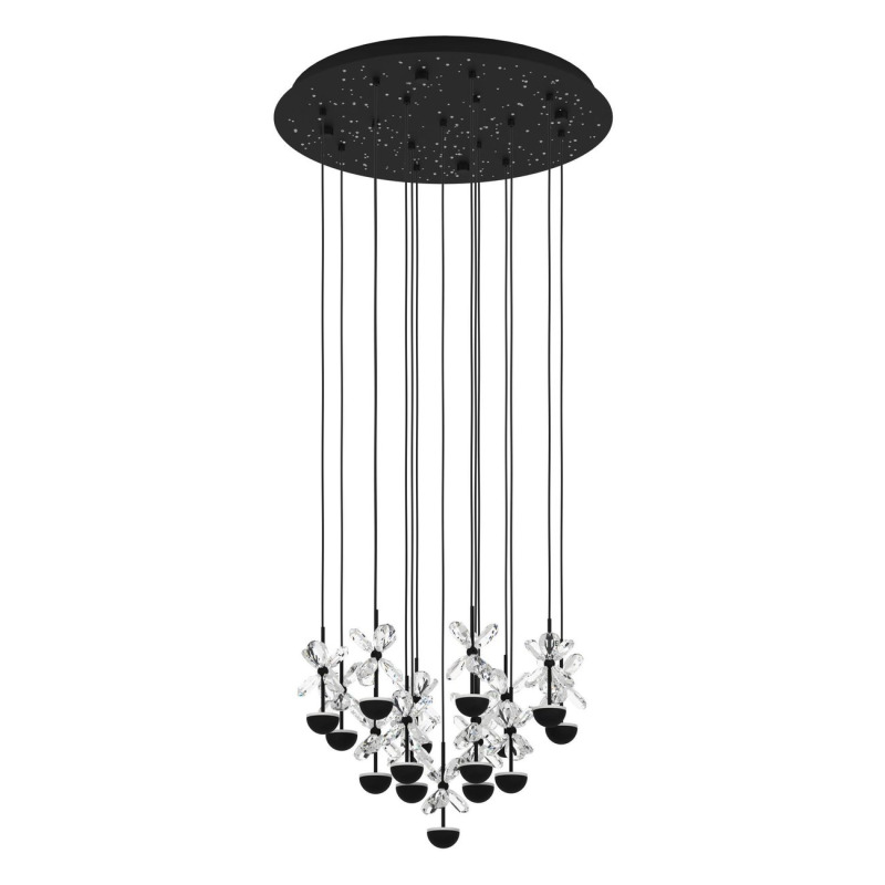 LED Závěsné osvětlení Eglo PIANOPOLI 2 černá 390277
