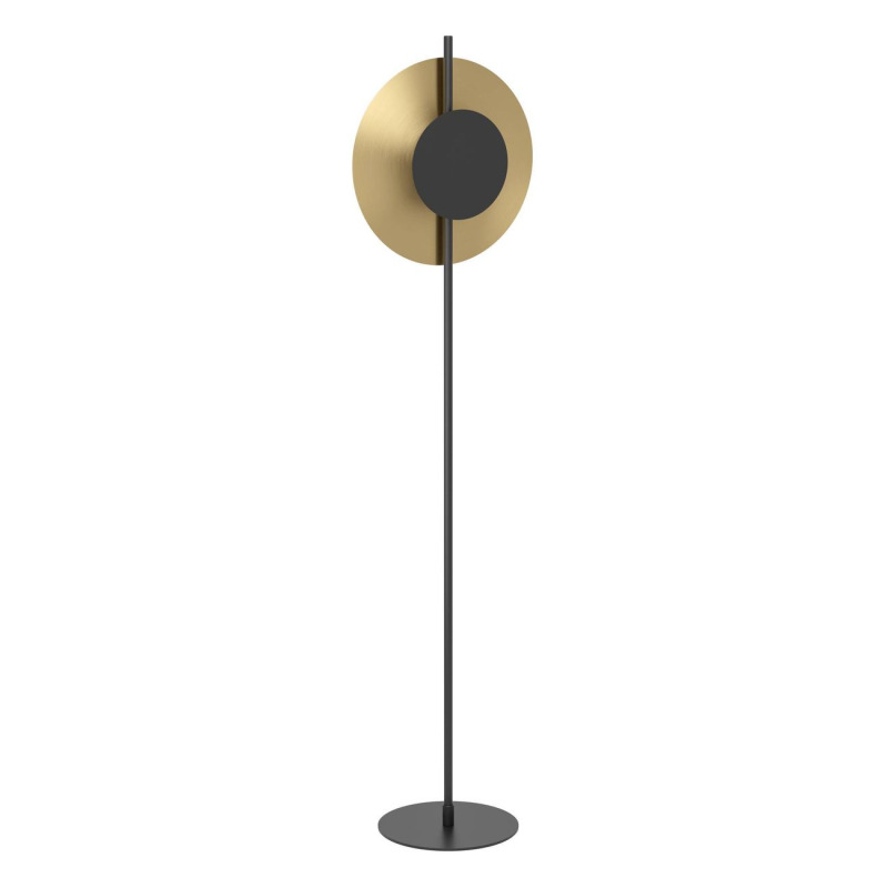 Eglo TOCINA stojací lampa černá, kartáčovaná mosaz ocel 900991