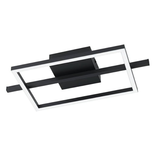 EGLO Stropní/nástěnné LED svítidlo Amandolo š. 20cm, 2700-6500K Barva: Černá