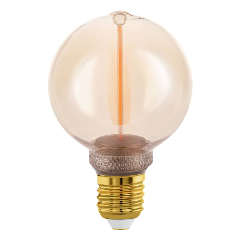 Stojací lampa Eglo jantarová sklo 110363