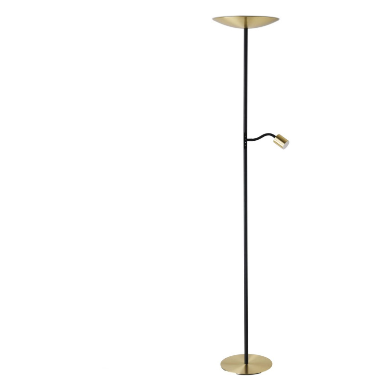 Eglo CONIVARINO stojací lampa kartáčovaná mosaz, černá ocel 901979