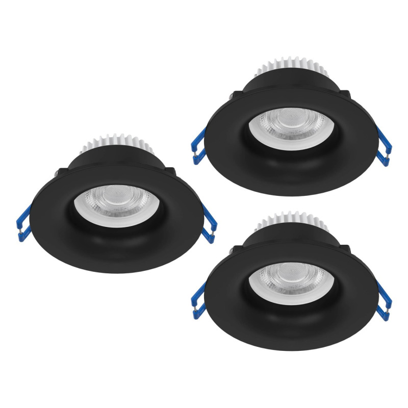 Vestavné svítidlo SALABATE, 3ks černá O88 mm 3x5W EGLO