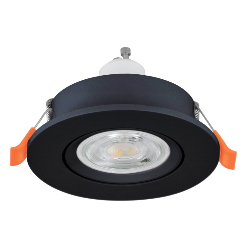Vestavné svítidlo BARRANCO GU10 černá O90 mm 1x4,5W EGLO