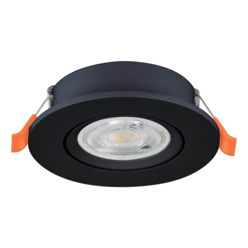 Vestavné svítidlo BARRANCO černá O90 mm 1x4,5W EGLO