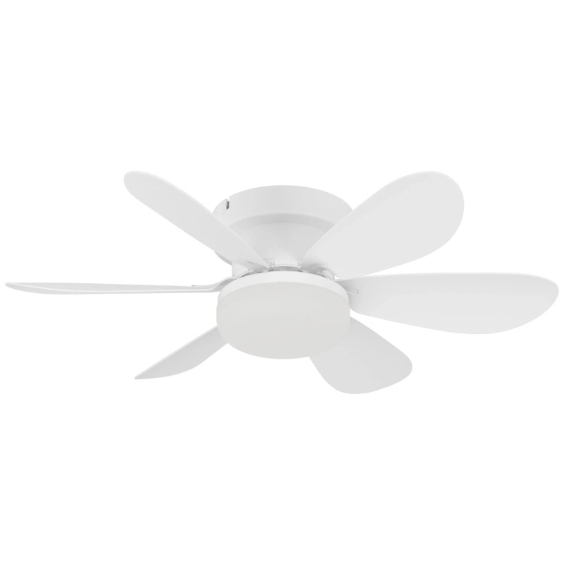 Stropní LED ventilátor CLOVELLY 15W, bílá
