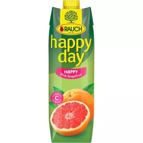 Rauch  Džus Happy Day - happy růžový grep 1l